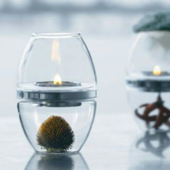 Vintage Herstal Glass Candle Holder 2st. - Picture 15 of 16